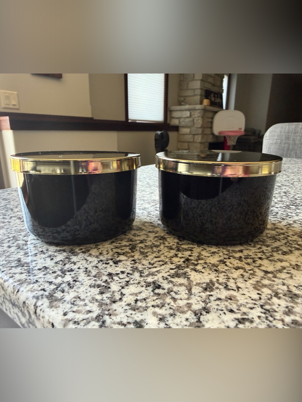 Z Gallerie Multi-use Storage Duo - Set Of 2 Ceramic Canisters with Metal Lids